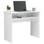 Voir la diapositive 3 : VIDAXL Bureau Blanc brillant 90x50x74 cm Bois d'ingenierie