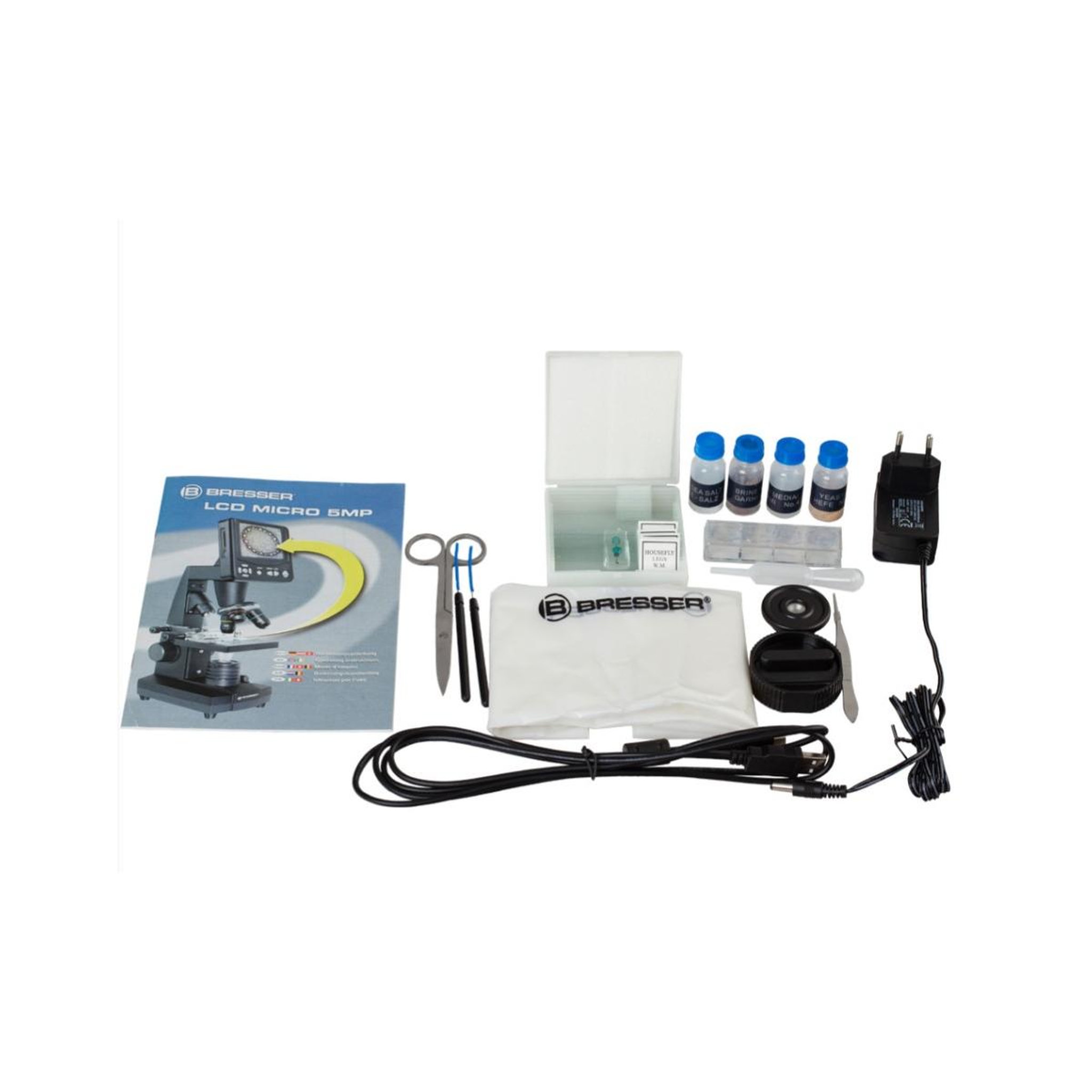 Voir la diapositive 3 : Bresser Microscope LCD  50-2000x