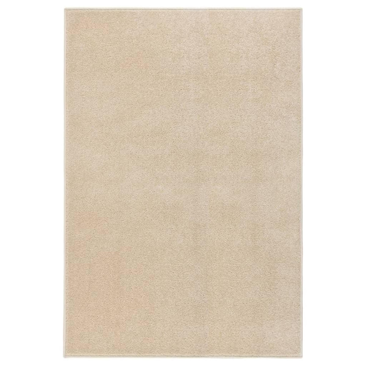 VIDAXL Tapis a poils courts 160x230 cm Beige