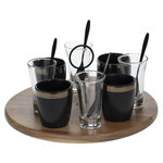 SECRET DE GOURMET Set Apéritif 13 Pièces  Lady Jungle  27cm Noir