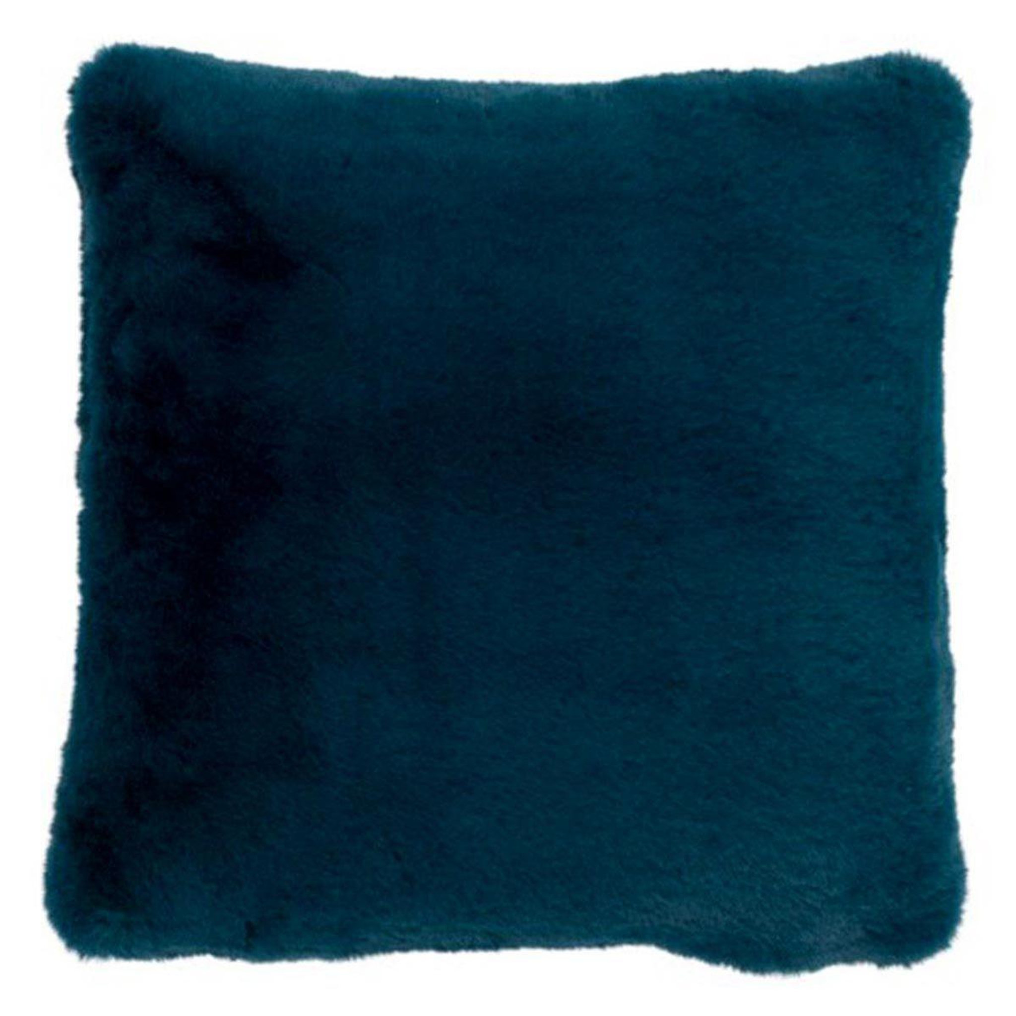 J-LINE Coussin imitation fourrure  cutie  45x45cm bleu