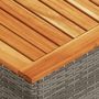 Voir la diapositive 5 : VIDAXL Salon de jardin avec coussins 5 pcs gris resine tressee acacia