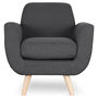 Voir la diapositive 2 : Paris Prix Fauteuil Design  Miramas  81cm Gris Foncé