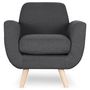 Voir la diapositive 2 : Paris Prix Fauteuil Design  Miramas  81cm Gris Foncé