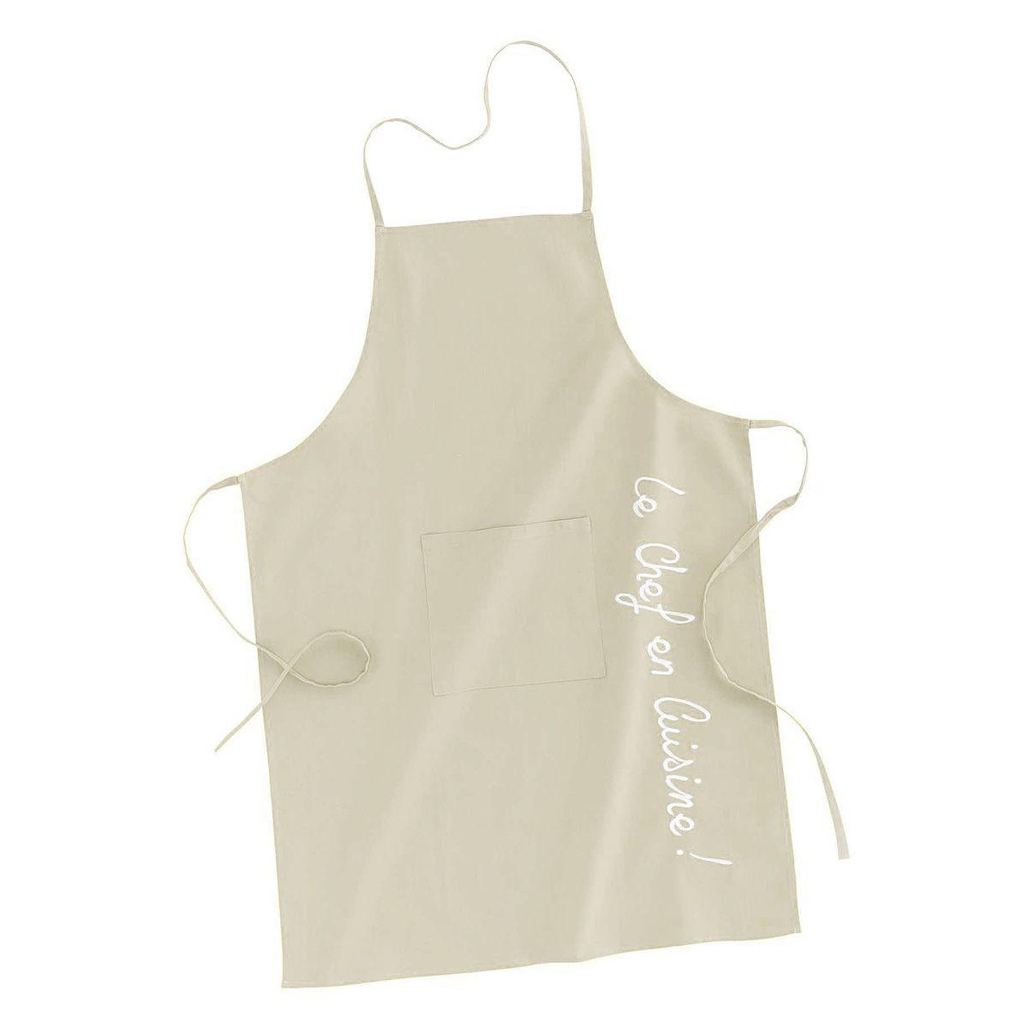 Voir la diapositive 1 : Douceur d'Intérieur Tablier de Cuisine Brodé  Cuistot  84cm Lin