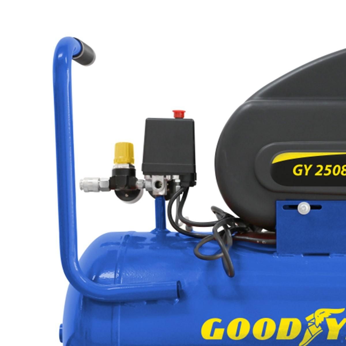 GOODYEAR Compresseur d'air Silencieux 50 Litres 8 bar 2CV 1.5KW 115 PSI GOODYEAR