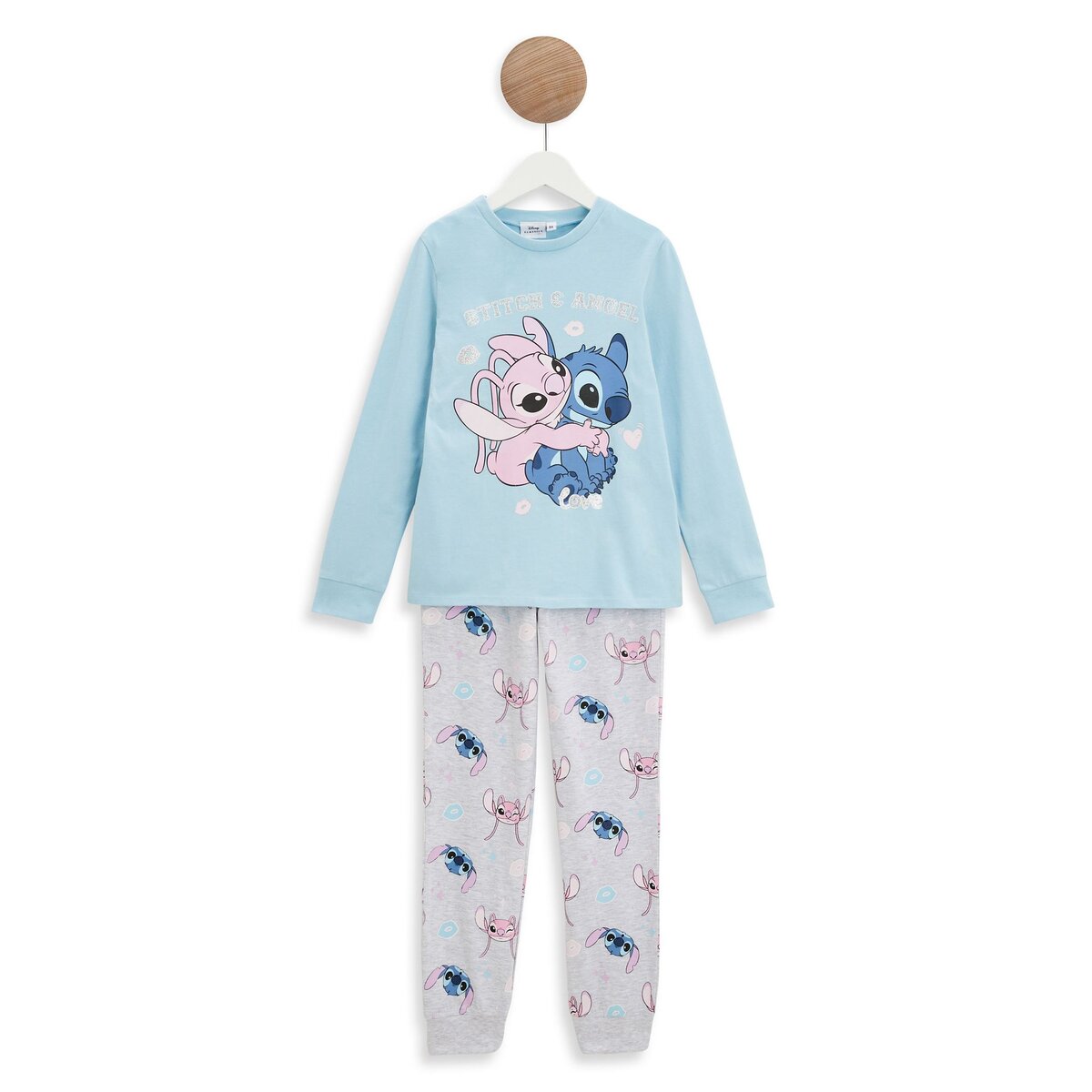 INEXTENSO Pyjama bleu fille en coton STITCH