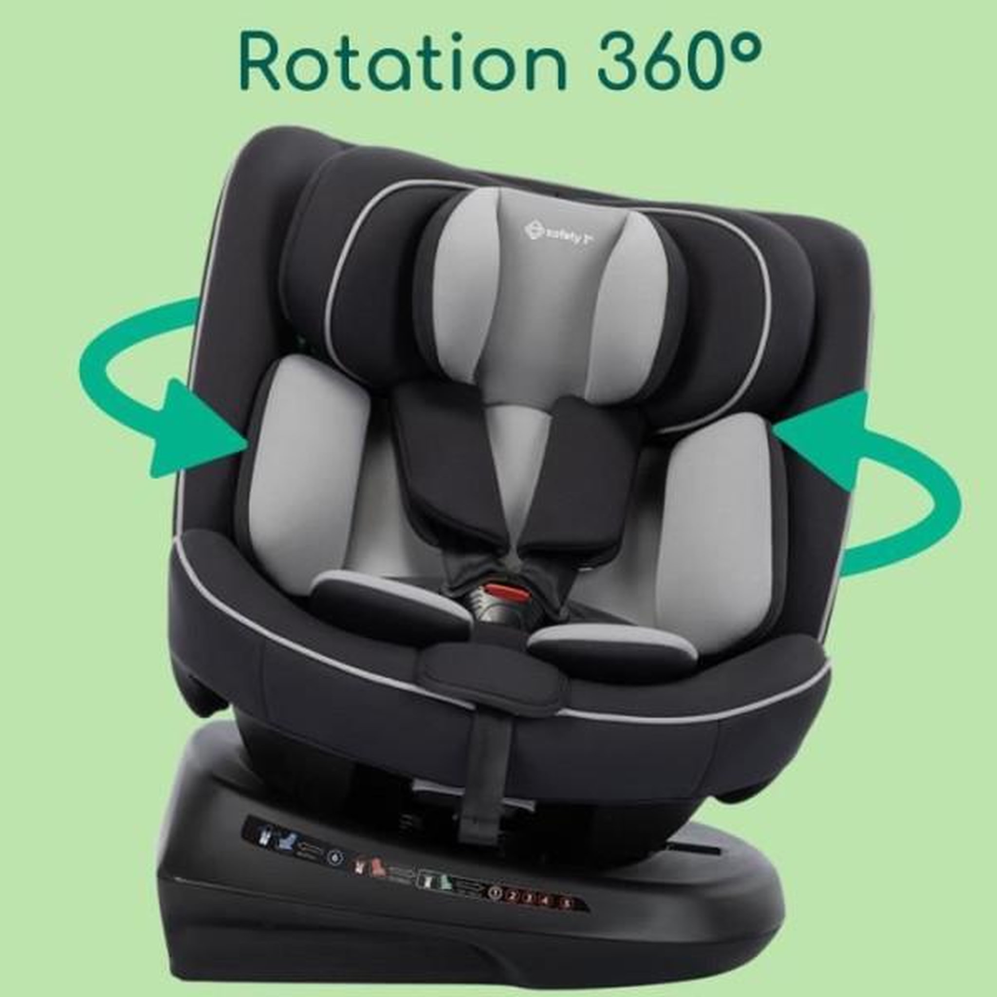 Voir la diapositive 6 : SAFETY 1ST Siege Auto SAFETY 1ST  Cosmo I-Safe I-Size, De 0 a 12 ans, 40 - 150 cm, Installation facile de la ceinture, Rotation a 360°, Bla