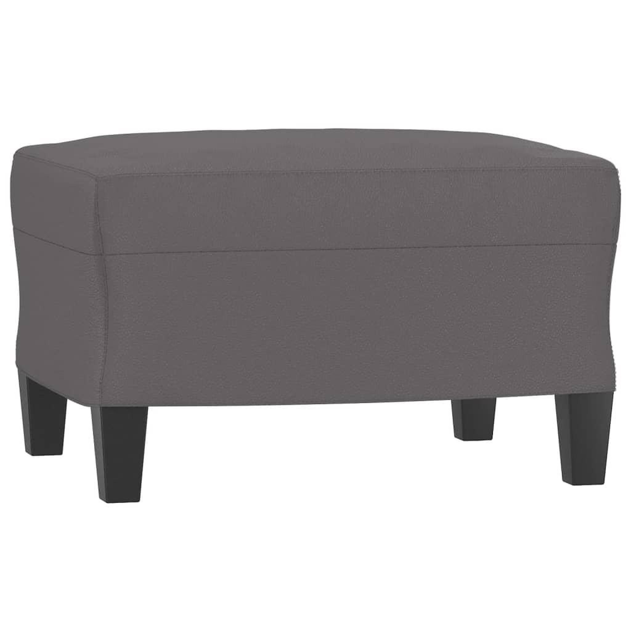 Voir la diapositive 5 : VIDAXL Ensemble de canapes 3 pcs avec coussins Gris Similicuir