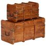 Voir la diapositive 3 : VIDAXL Coffre de rangement 2 pcs Bois d'acacia solide et finition miel