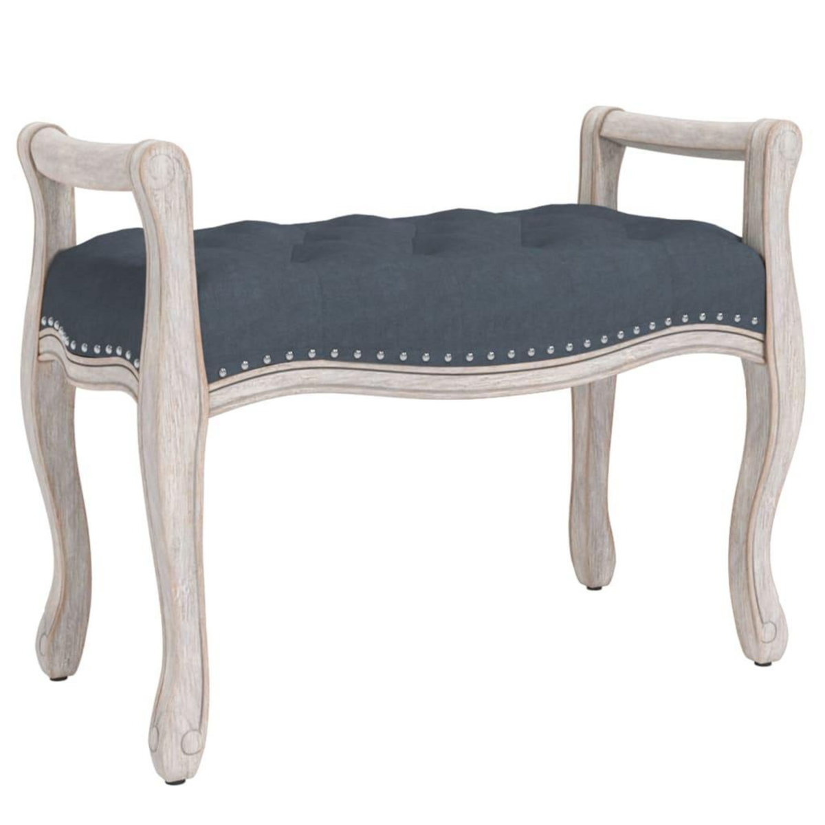 VIDAXL Banc Gris fonce 80x45x60 cm Velours