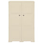 Voir la diapositive 2 : VIDAXL Armoire plastique 79x43x125 cm design de bois blanc angora