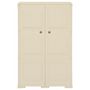 Voir la diapositive 2 : VIDAXL Armoire plastique 79x43x125 cm design de bois blanc angora