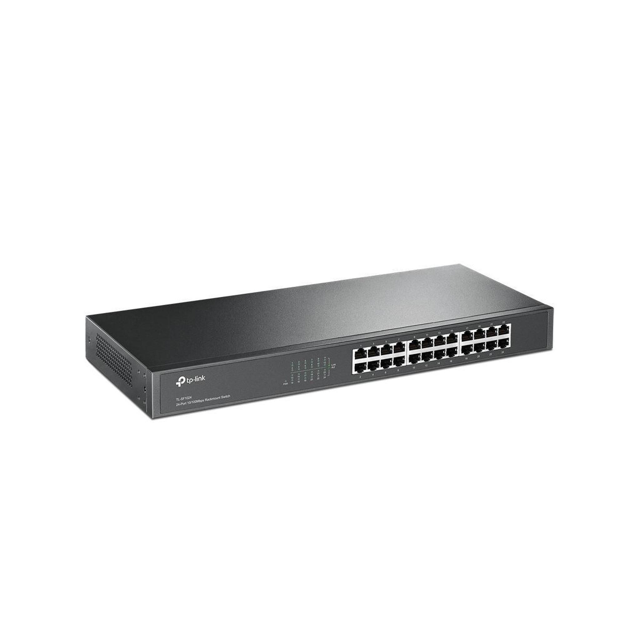 Voir la diapositive 3 : TP-LINK Switch réseau tp-link tl-sf1024 non-managé 24 ports fast ethernet 10/100 1u rack métal gris sans ventilateur duplex intégral