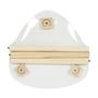 Voir la diapositive 2 : Paris Prix Table d'Appoint Scandinave  Shelly  48cm Blanc & Naturel