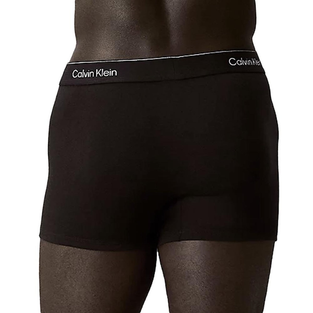 CALVIN KLEIN JEANS x3 Boxers Noirs/Rouges Homme Calvin Klein Relaxed Fit Trunk