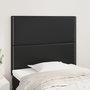 Voir la diapositive 1 : VIDAXL Tetes de lit 2 pcs Noir 100x5x78/88 cm Similicuir