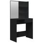 Voir la diapositive 2 : VIDAXL Coiffeuse avec miroir noir 74,5x40x141 cm