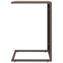 Voir la diapositive 4 : VIDAXL Table en forme de C marron 40x35x60 cm resine tressee