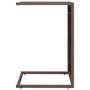 Voir la diapositive 4 : VIDAXL Table en forme de C marron 40x35x60 cm resine tressee