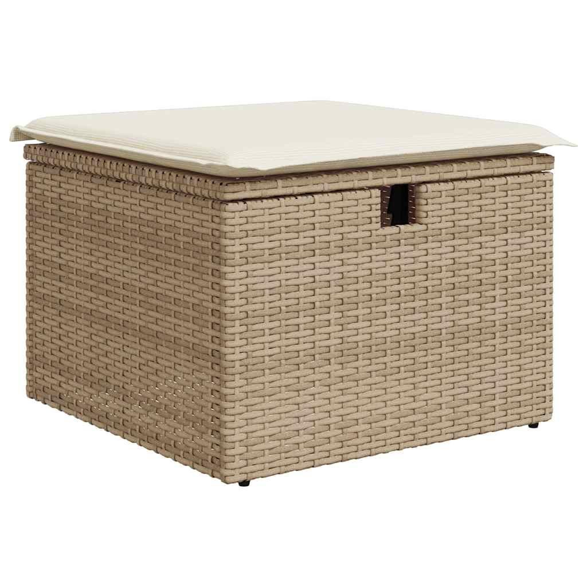 Voir la diapositive 5 : VIDAXL Salon de jardin avec coussins 5 pcs beige resine tressee