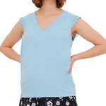 VERO MODA MATERNITY T Shirt de Grossesse  Femme Vero Moda Maternity  20016420. Coloris disponibles : Bleu
