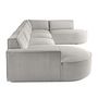 Voir la diapositive 3 : LISA DESIGN Spiaggia - canapé panoramique d'angle droit - 7 places - en velours côtelé