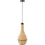 Voir la diapositive 2 : Paris Prix Lampe Suspension en Jonc  Poire  56cm Naturel
