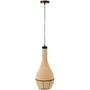 Voir la diapositive 2 : Paris Prix Lampe Suspension en Jonc  Poire  56cm Naturel
