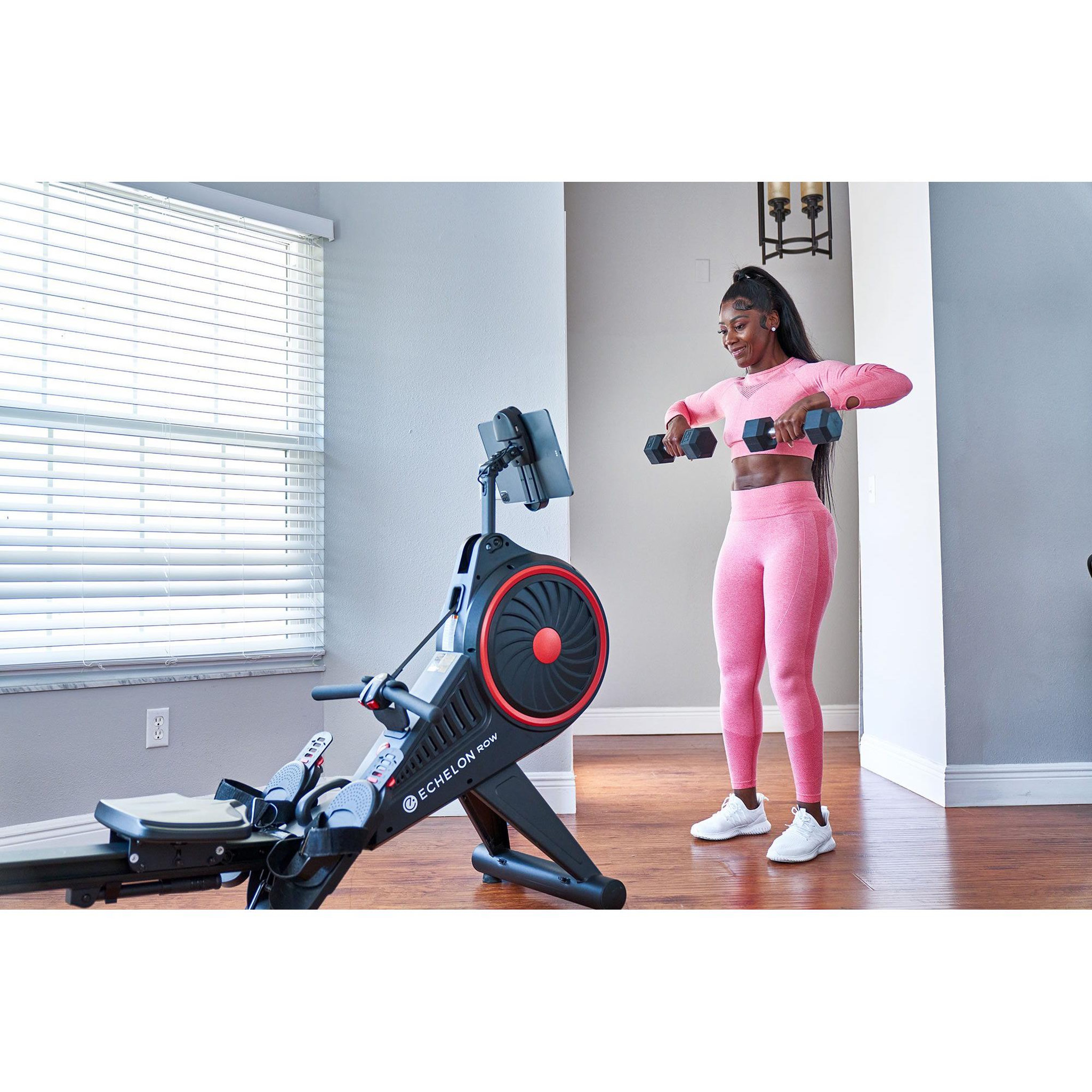 Voir la diapositive 6 : ECHELON Rameur à air de fitness - modèle smart rower - echelon - maison/appartement
