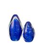 Voir la diapositive 2 : Paris Prix Presse-Papier Ovale en Verre  Polypus  14cm Bleu