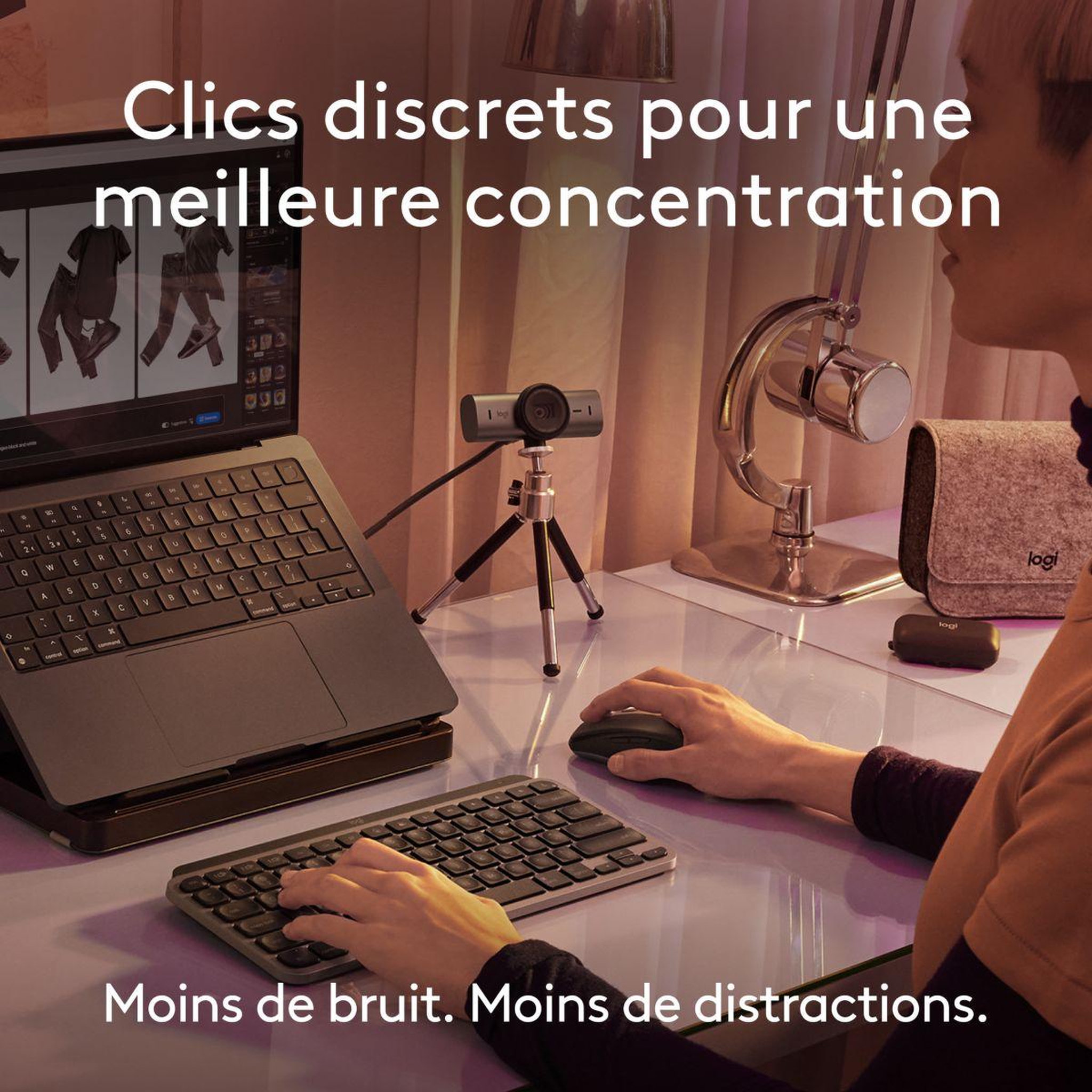 Voir la diapositive 4 : Logitech Souris sans fil rechargeable MX Anywhere 3S for Mac compacte