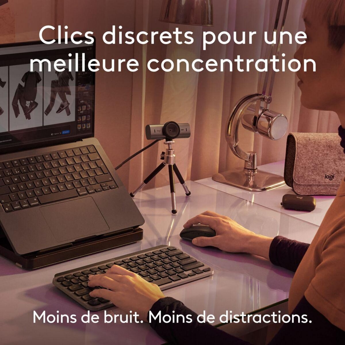 Logitech Souris sans fil rechargeable MX Anywhere 3S for Mac compacte