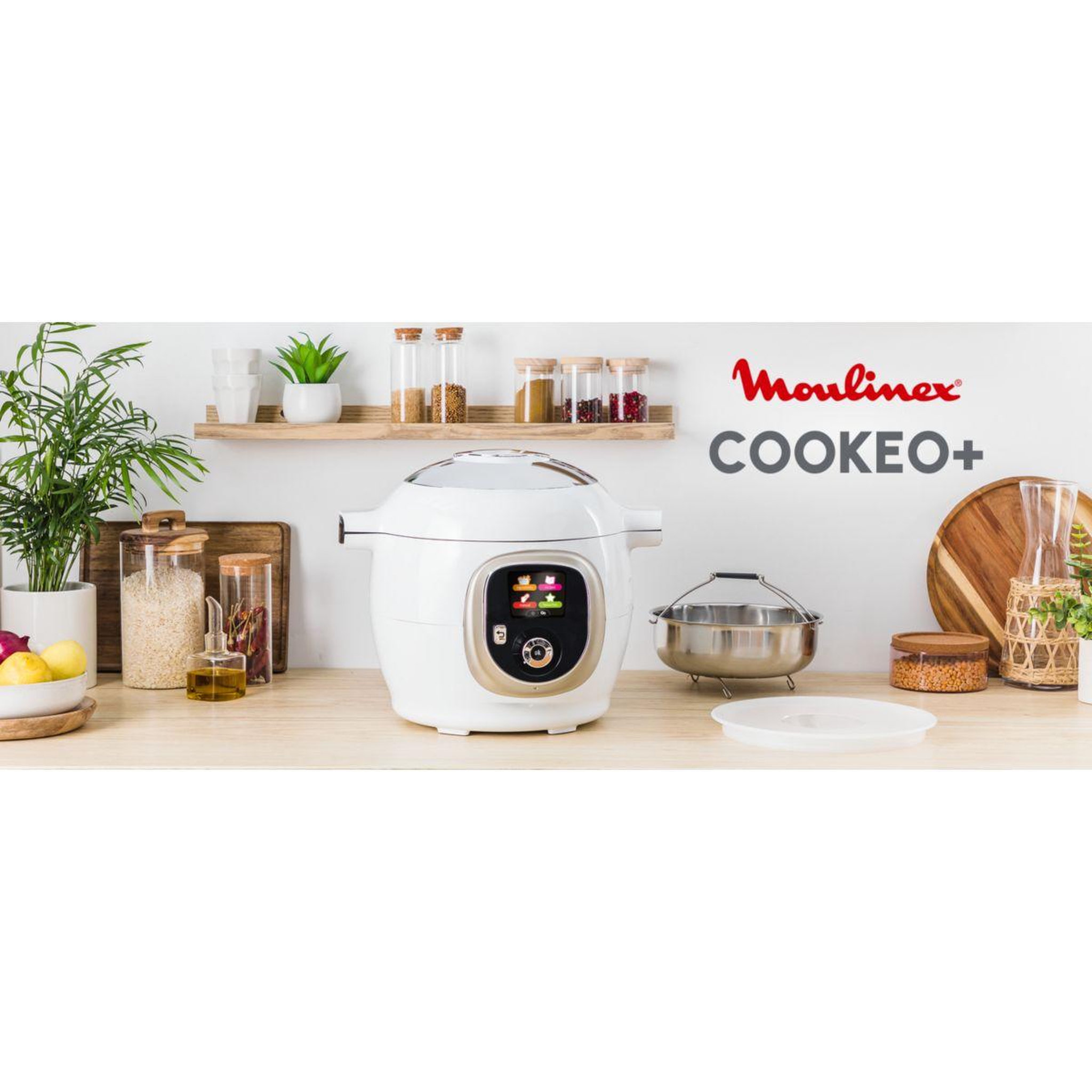 Voir la diapositive 5 : MOULINEX Cookeo CE85XAF0 blanc 6 L, 9 modes de cuisson + Extra Crisp