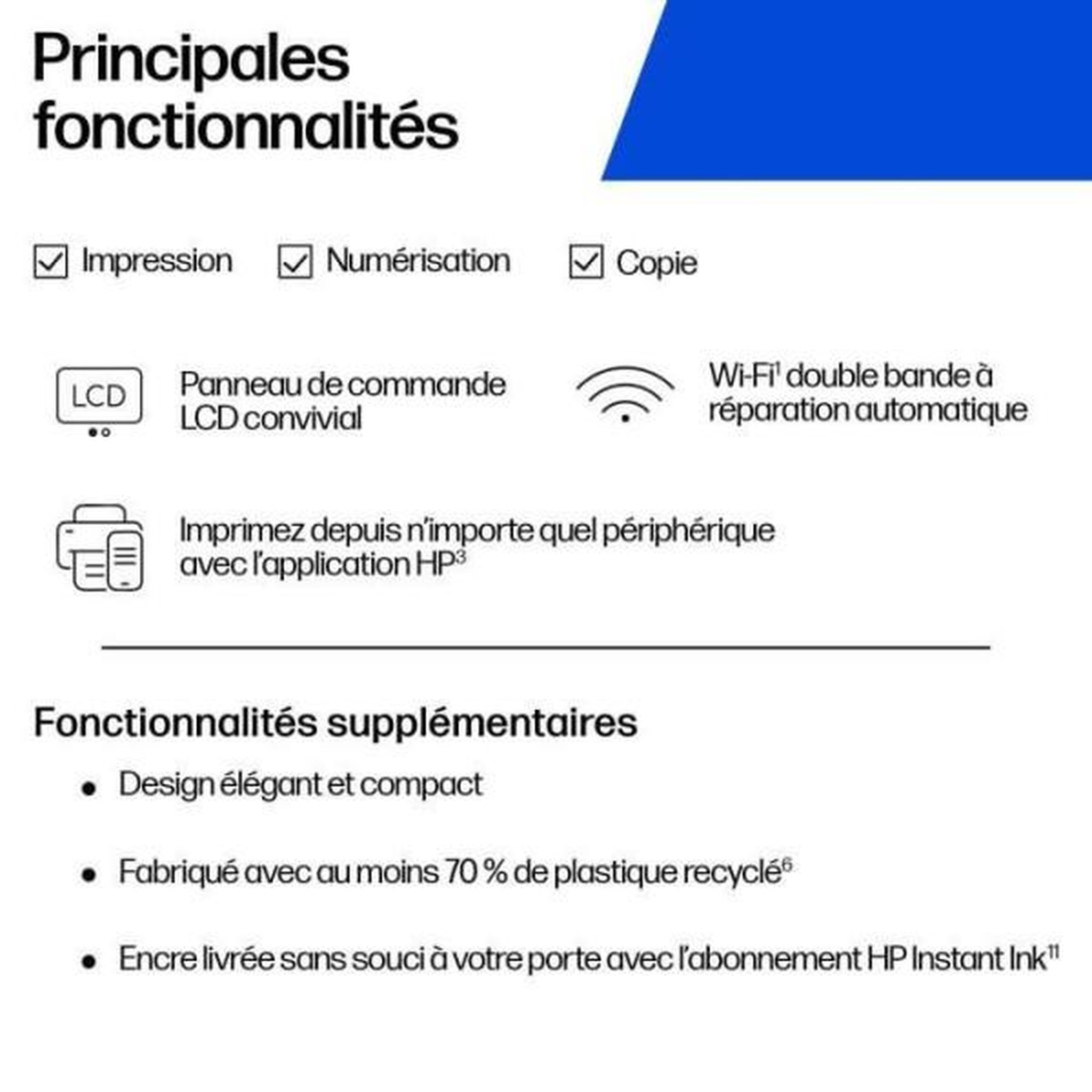 Voir la diapositive 2 : HP Imprimante tout-en-un HP DeskJet 2910 jet d'encre couleur - 3 mois d'Instant ink inclus avec HP+