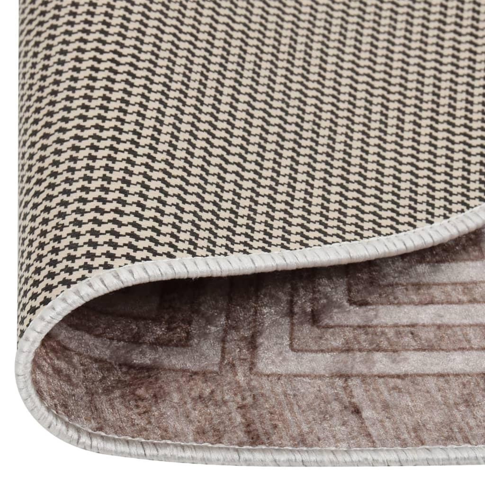 Voir la diapositive 3 : VIDAXL Tapis lavable antiderapant 120 cm beige
