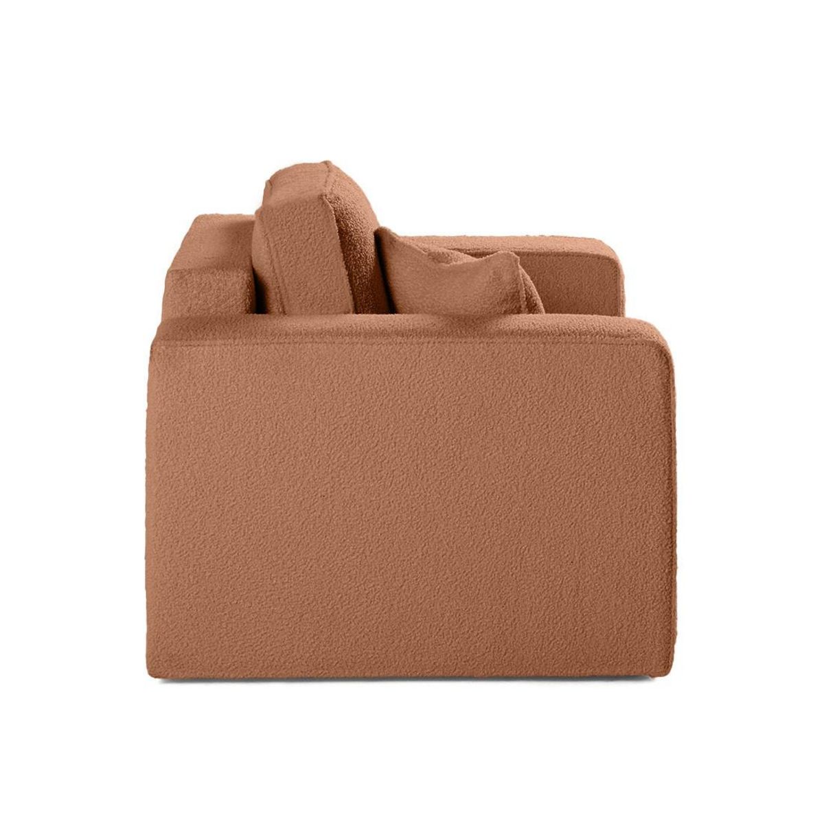 BEST MOBILIER Topaze - fauteuil - en tissu bouclette