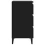 Voir la diapositive 5 : VIDAXL Table de chevet avec pieds en metal noir 40x35x69 cm