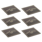 SECRET DE GOURMET Lot de 6 Dessous de Verre  Theory  10cm Noir