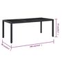 Voir la diapositive 6 : VIDAXL Ensemble a dîner d'exterieur 9 pcs Resine tressee Noir