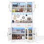 Voir la diapositive 1 : MERAX Buffet de cuisine 6 portes 2 tiroirs - 100 cm blanc led mdf