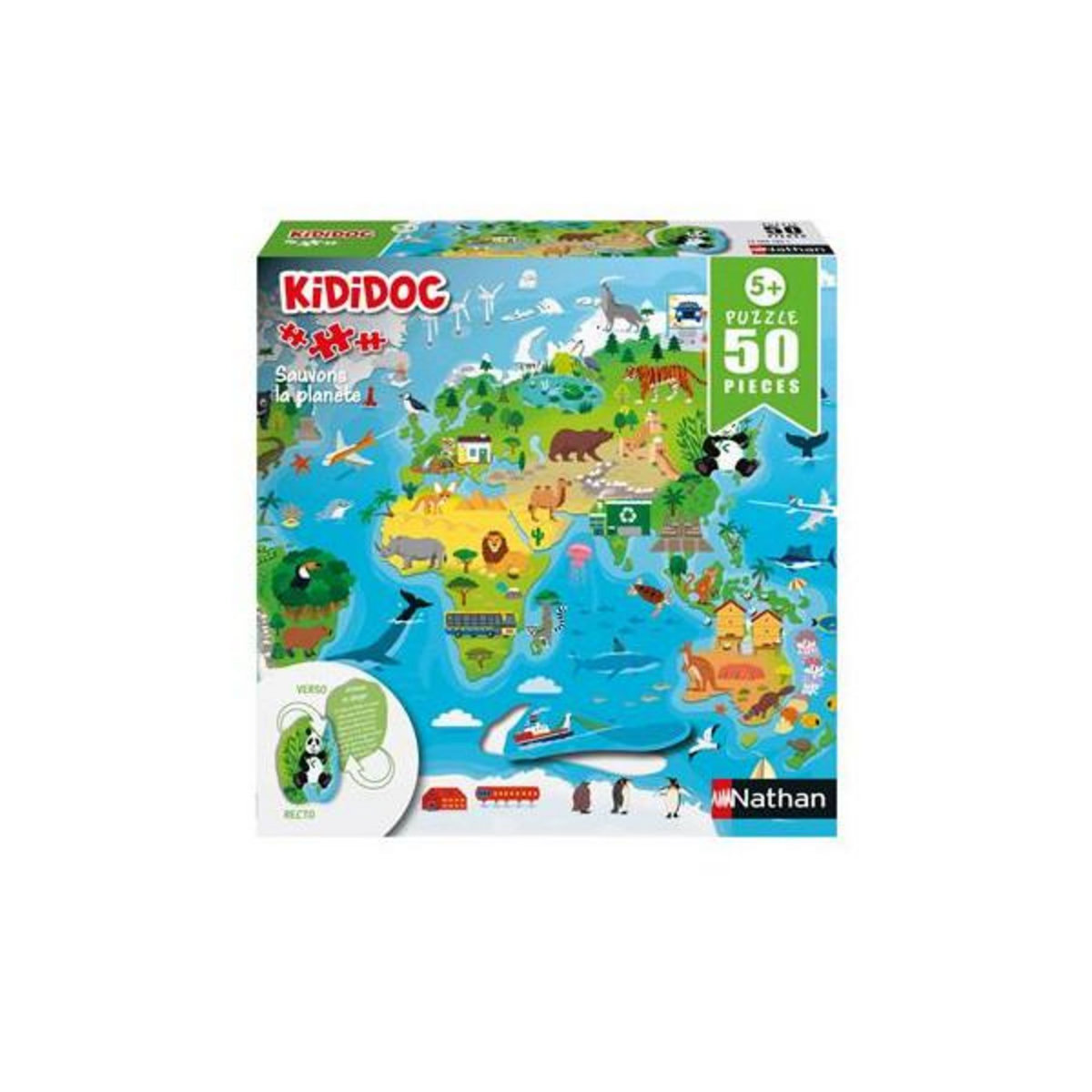 Nathan Puzzle 50 pièces Nathan Kididoc Planète