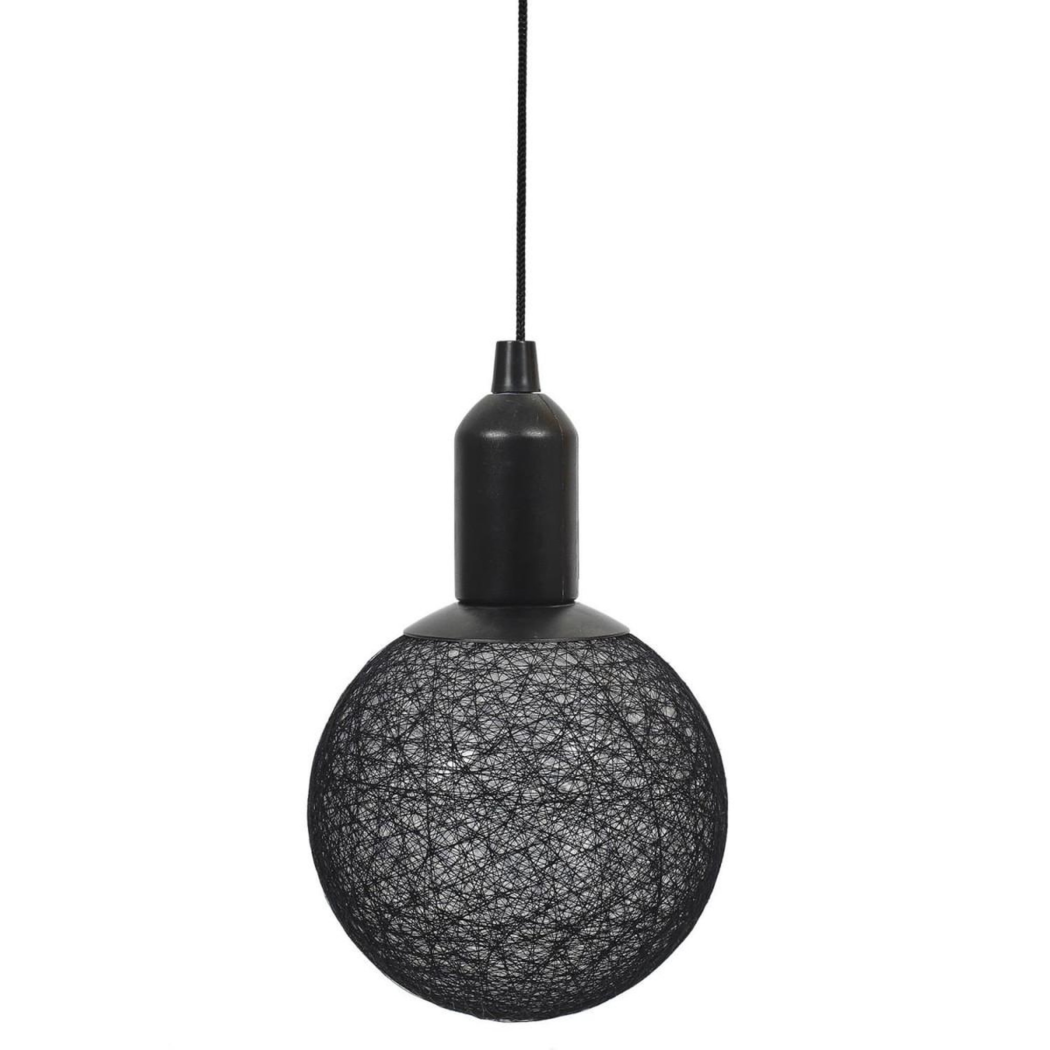 The Home Deco Factory Lampe suspension à led  boule  24cm noir