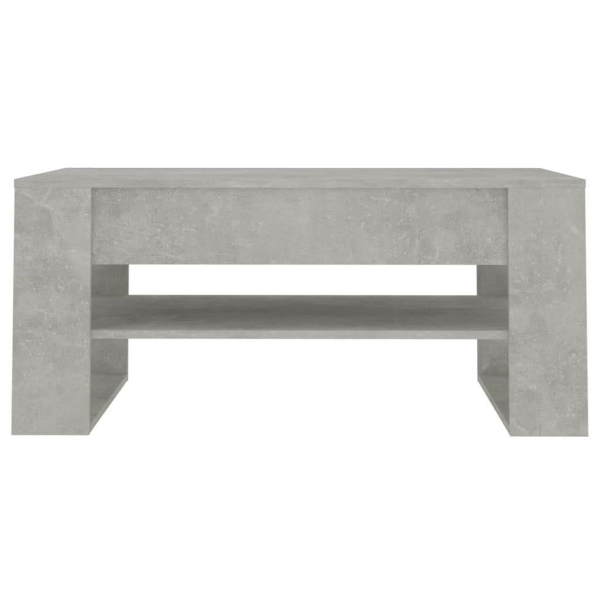 VIDAXL Table basse Gris beton 102x55x45 cm Bois d'ingenierie