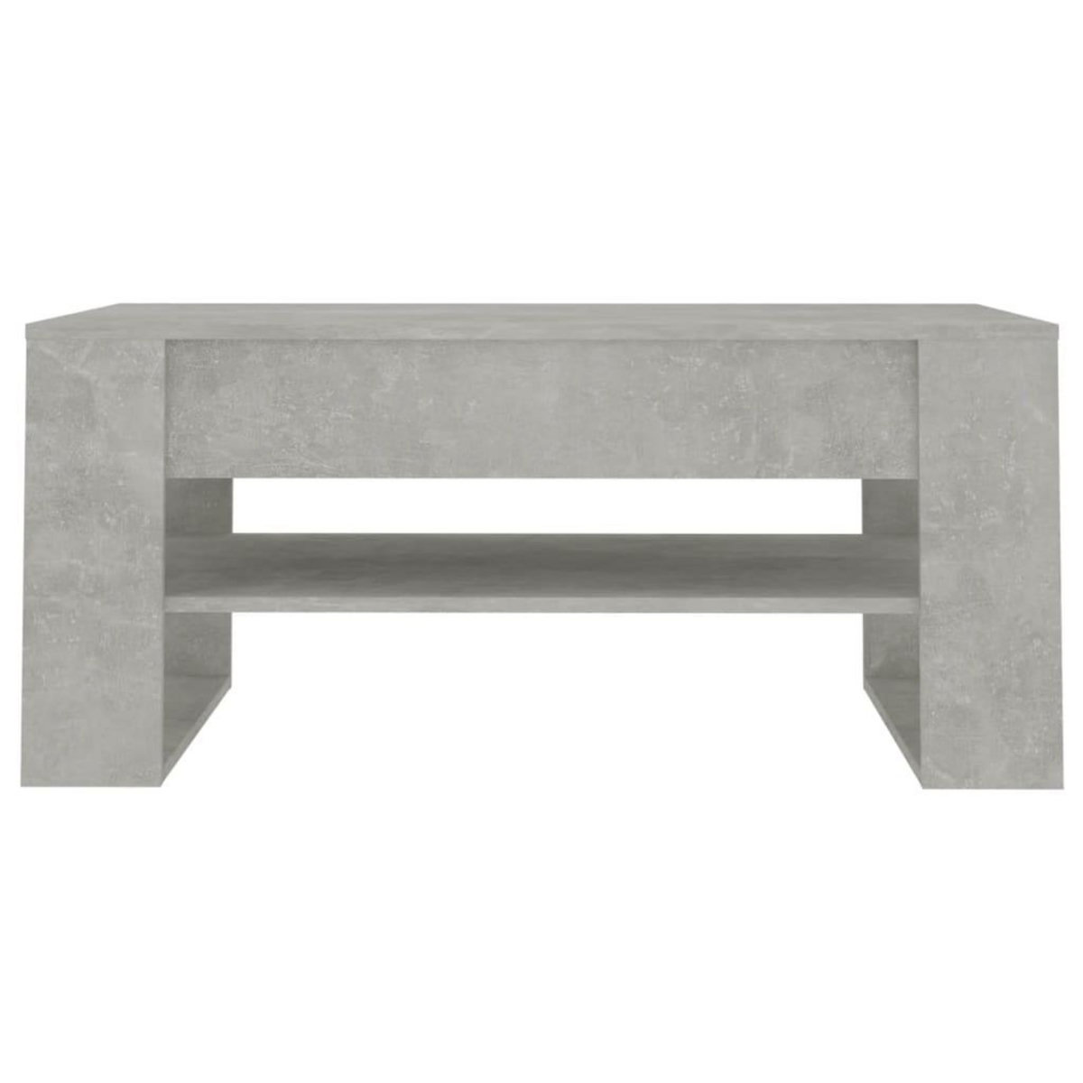 VIDAXL Table basse Gris beton 102x55x45 cm Bois d'ingenierie