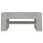 Voir la diapositive 3 : VIDAXL Table basse Gris beton 102x55x45 cm Bois d'ingenierie