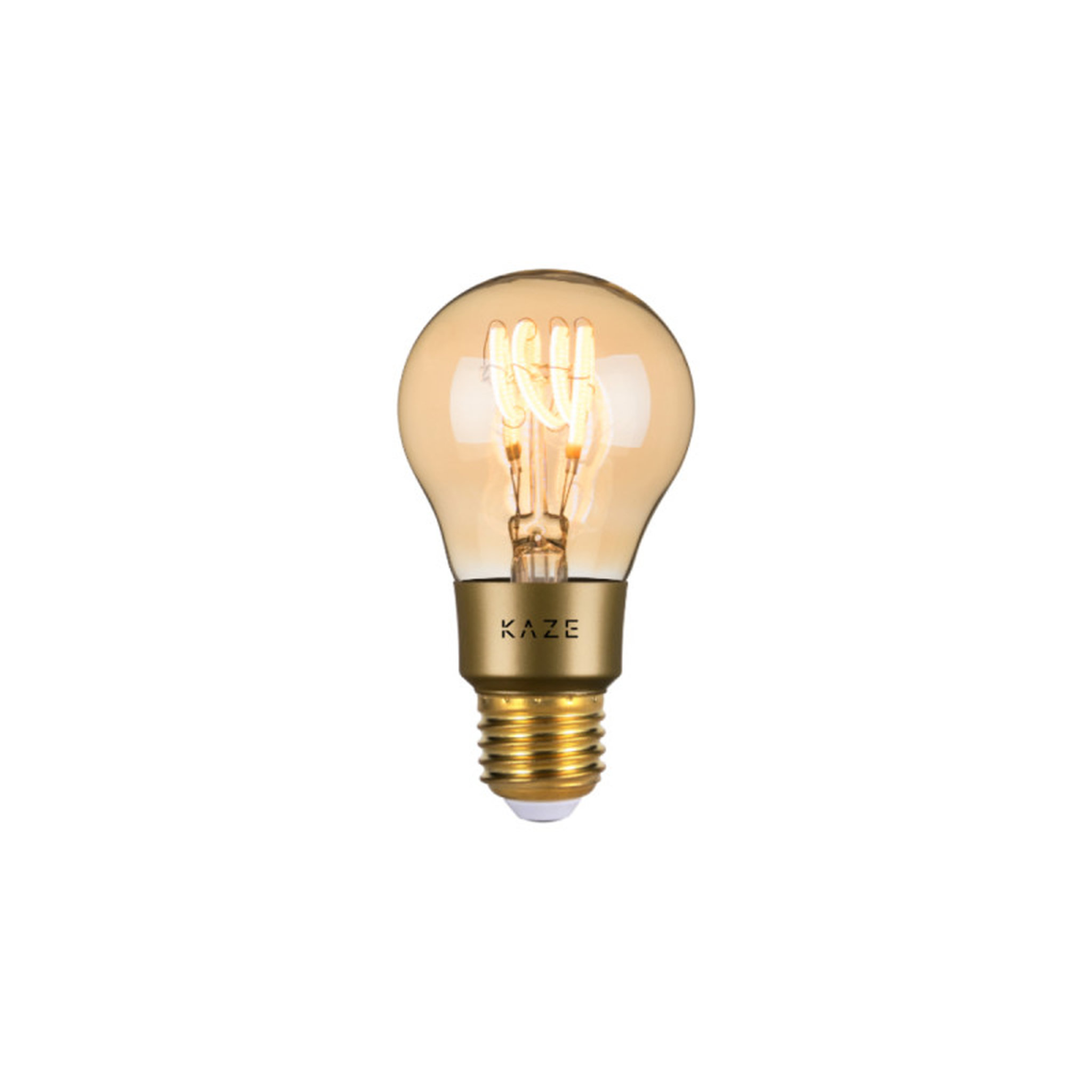 Voir la diapositive 1 :  Ampoule LED connectée à filament KAZE Ichi - A60 - 4W - 210 Lumens - E27