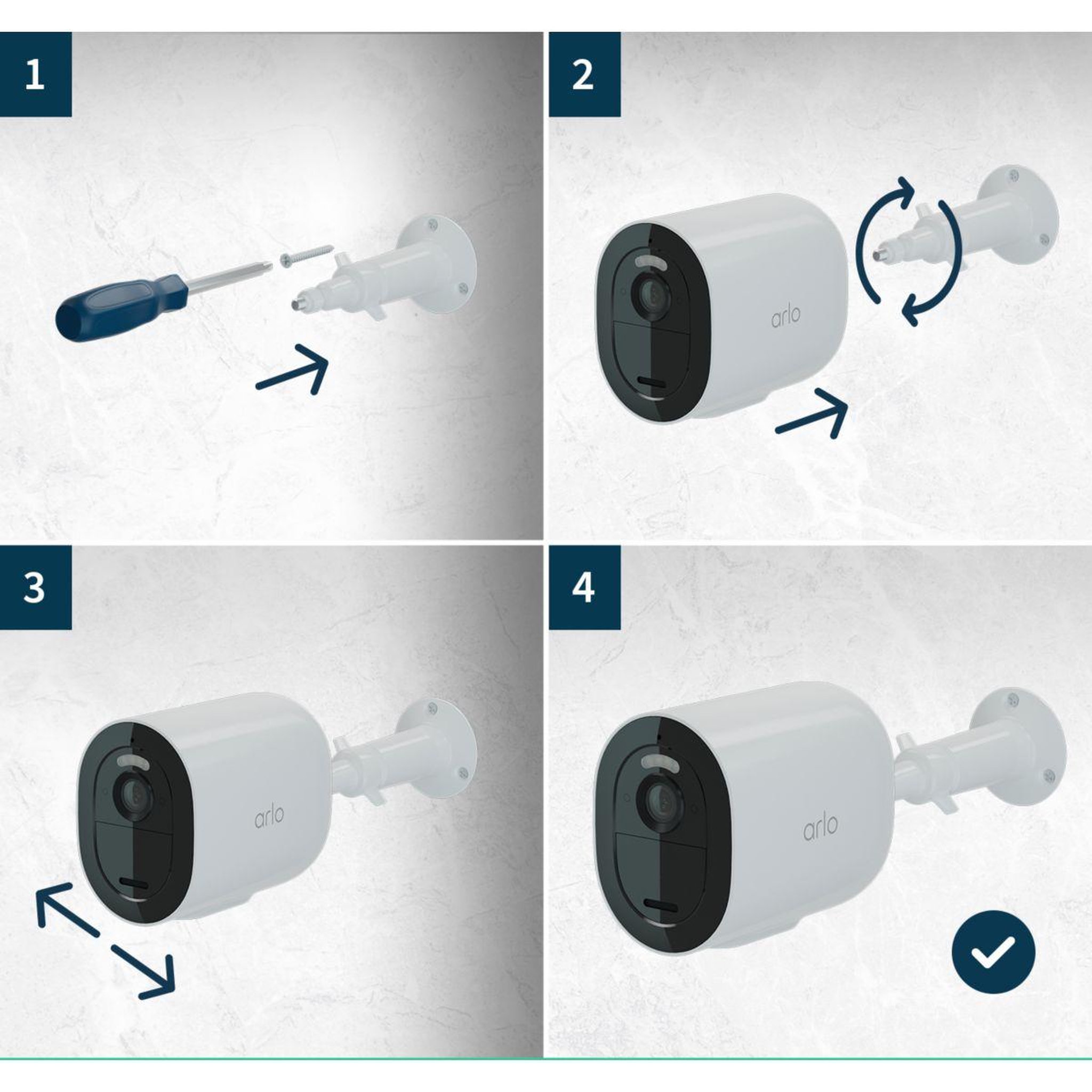 Voir la diapositive 5 : ARLO Caméra de surveillance extérieure Go 2 3G/4G SIM