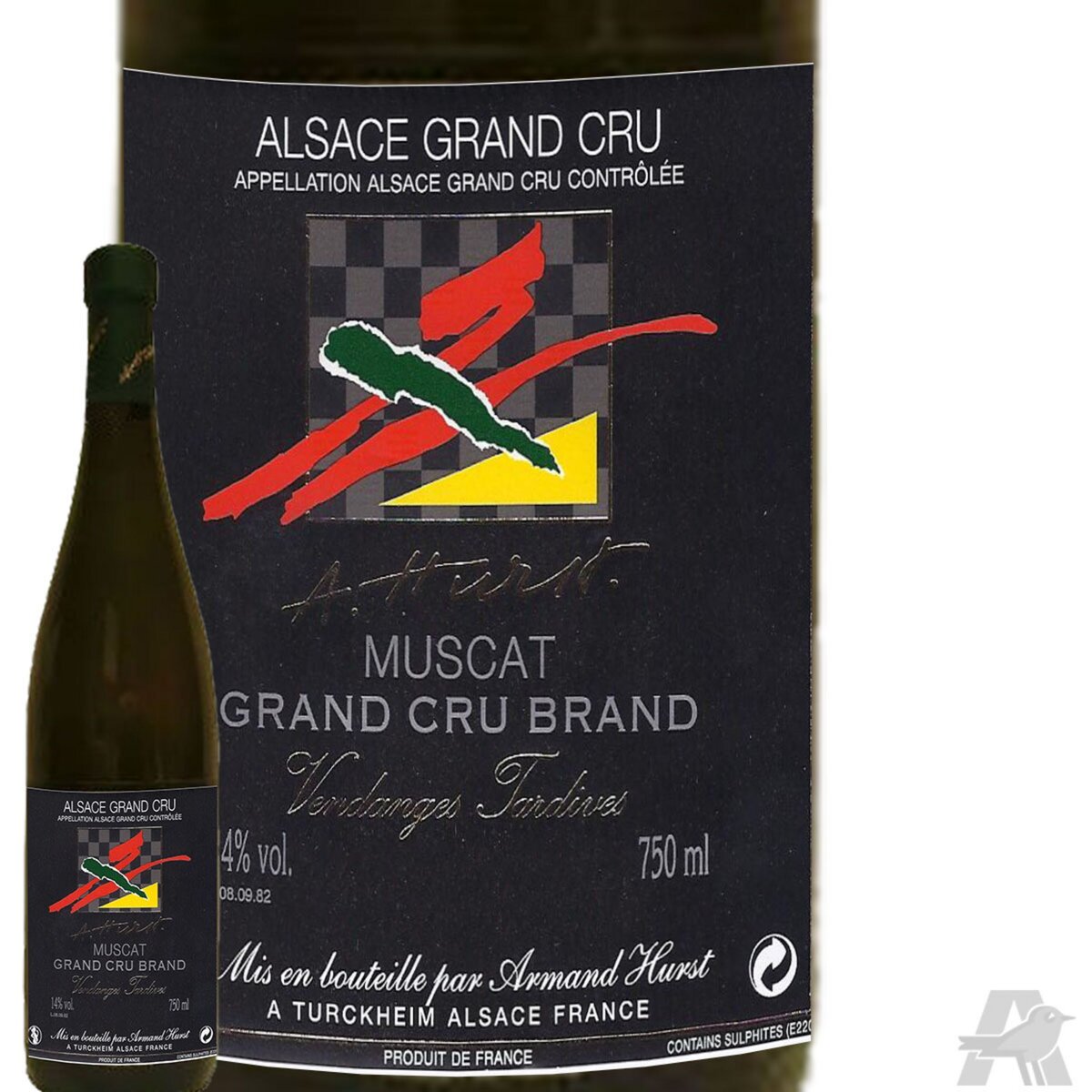 Domaine Hurst Alsace Muscat Grand Cru Brand Vendanges Tardives Blanc 2011