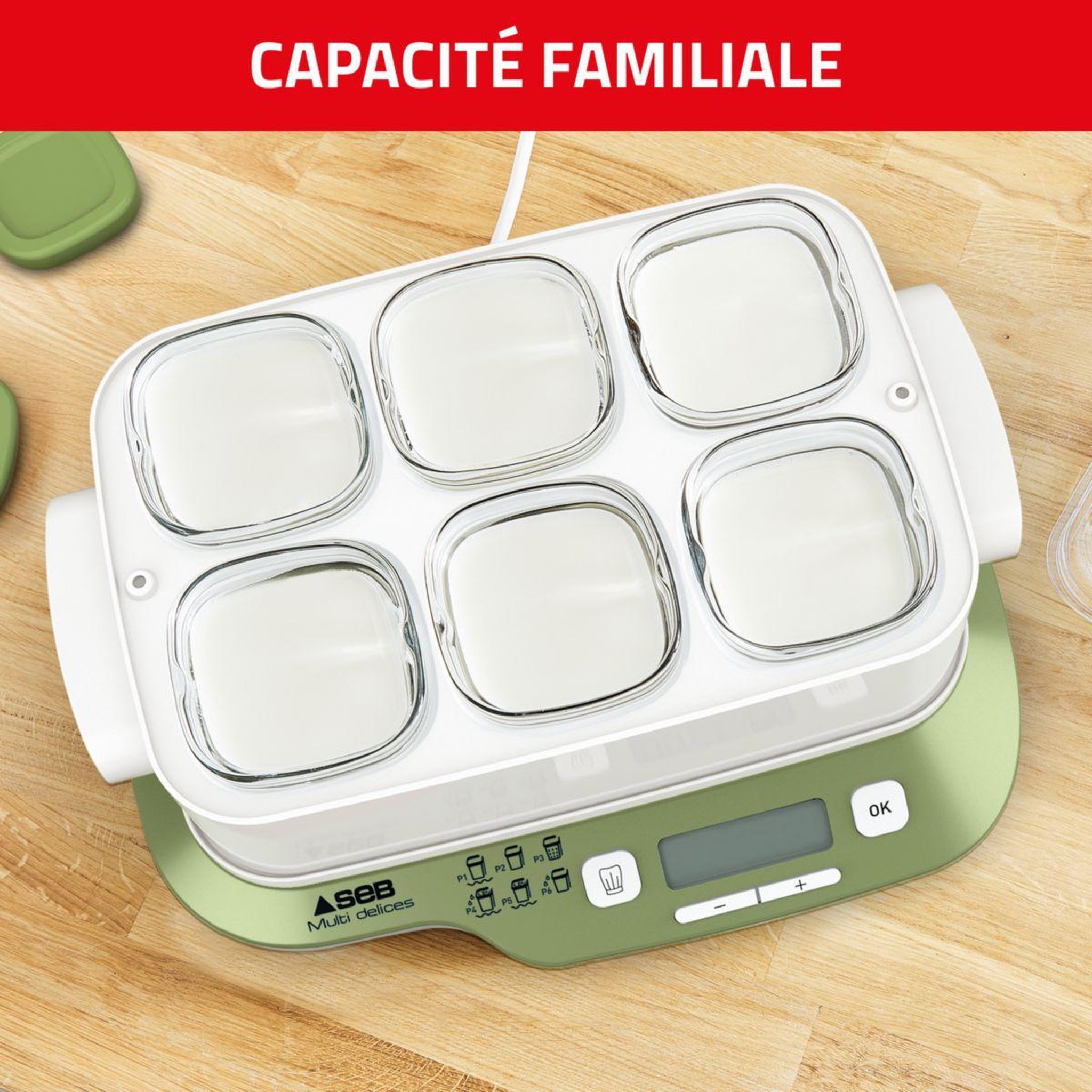 Voir la diapositive 5 : SEB Yaourtière et fromagère YG660310 MultiDelices Express & Végétal